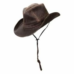 New 👍 Hats & Caps Men's Dorfman-Pacific Boondocks Weathered Cotton Outback Cowboy Hat 🛒