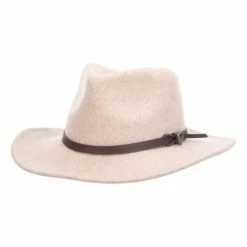 Best Pirce ⌛ Hats & Caps Adult Dorfman-Pacific Outback Wool Felt Fedora ❤️