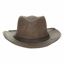 Outlet 😍 Hats & Caps Men's Dorfman-Pacific Ratller Vegan Leather Outback Cowboy Hat 😀