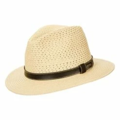 Flash Sale 👏 Hats & Caps Men's Dorfman-Pacific Braid Safari Fedora 😍